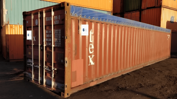 40ft Open Top Soft Roof Shipping Container - Image 5