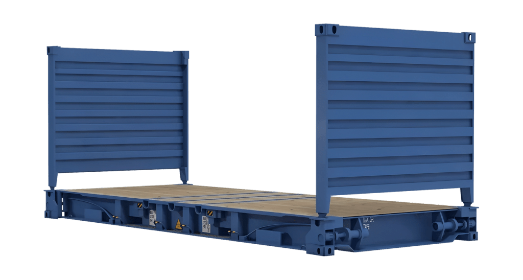 20ft Flat Rack Shipping Container – GSL Logistics