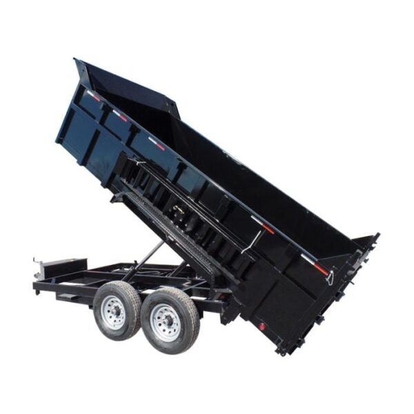 Hydraulic Dump Trailer 7x14 Landscape Equipment 3ft Sides