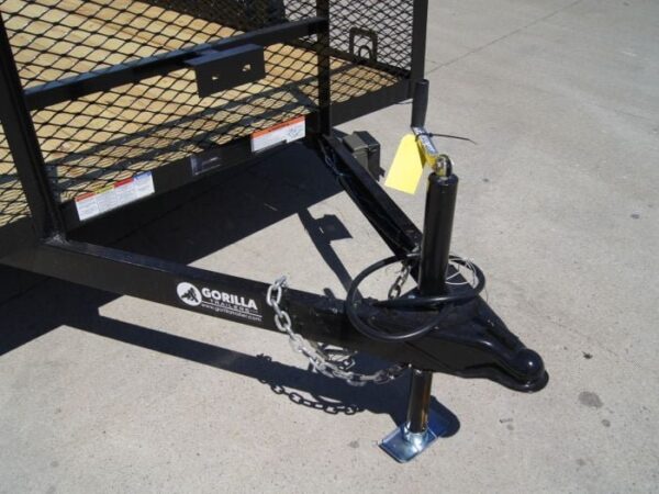 6.4x12 Dovetail Utility Trailer with 2ft Mesh Sides (2) 3,500lb Axles - Image 7