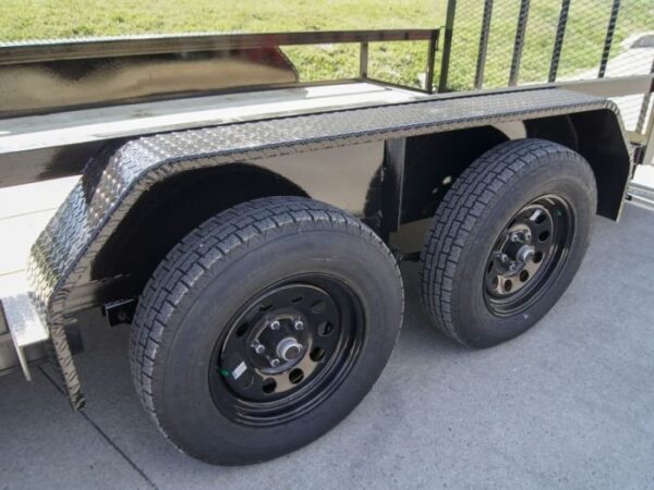 6.4x12 Dovetail Utility Trailer (2) 3500lb Axles - Image 8