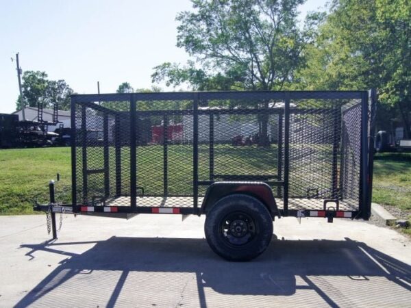 5x10 Straight Deck Utility Trailer 4ft Mesh Sides 3500lb Axle - Image 3