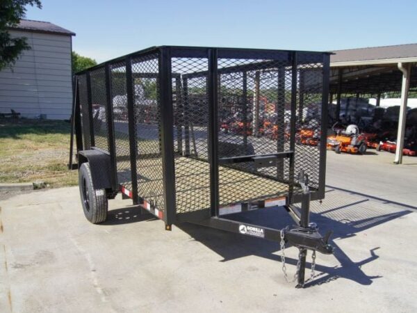 5x10 Straight Deck Utility Trailer 4ft Mesh Sides 3500lb Axle - Image 7