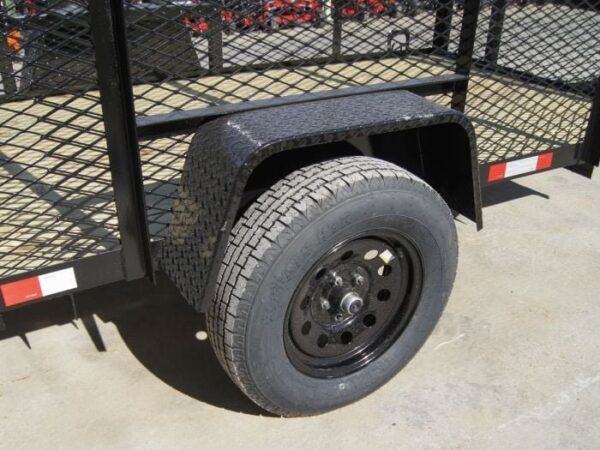 5x10 Straight Deck Utility Trailer 4ft Mesh Sides 3500lb Axle - Image 12