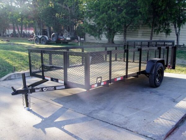 6.4x14 Dovetail Utility Trailer with 2ft Mesh Sides 3,500lb Axle - Image 3