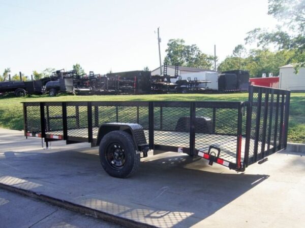 6.4x14 Dovetail Utility Trailer with 2ft Mesh Sides 3,500lb Axle - Image 4