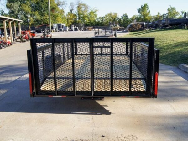 6.4x14 Dovetail Utility Trailer with 2ft Mesh Sides 3,500lb Axle - Image 5