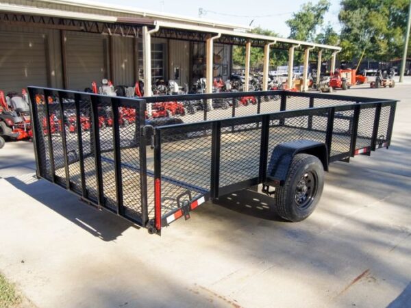 6.4x14 Dovetail Utility Trailer with 2ft Mesh Sides 3,500lb Axle - Image 6