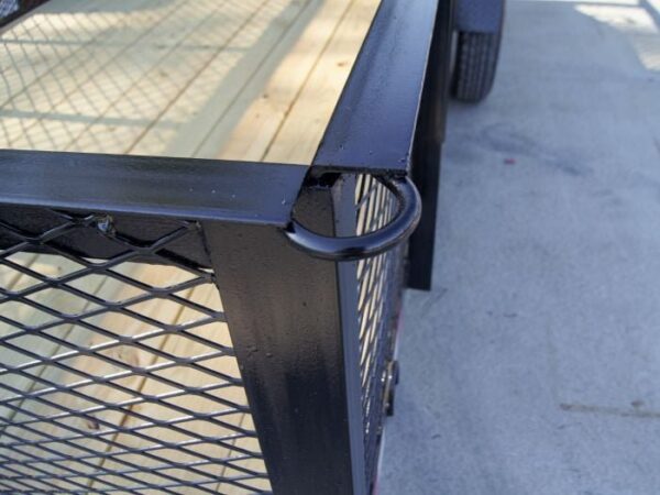 6.4x14 Dovetail Utility Trailer with 2ft Mesh Sides 3,500lb Axle - Image 11