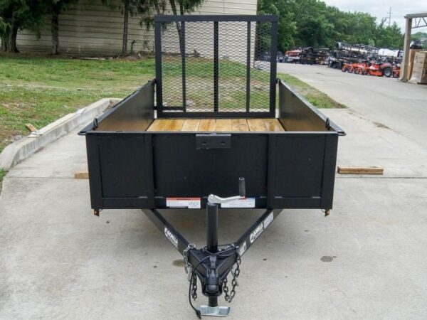 5' X 10' Utility Trailer Straight Deck 18" Sides Tall Gate - Image 2