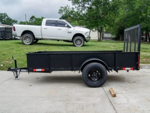 5' X 10' Utility Trailer Straight Deck 18" Sides Tall Gate - Image 3