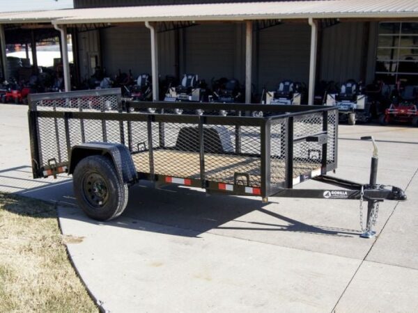 5x10 Dovetail Utility Trailer 2ft Mesh 3500lb Axle - Image 6