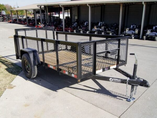 5x10 Dovetail Utility Trailer 2ft Mesh 3500lb Axle - Image 7