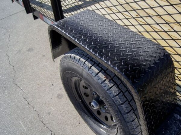 5x10 Dovetail Utility Trailer 2ft Mesh 3500lb Axle - Image 10