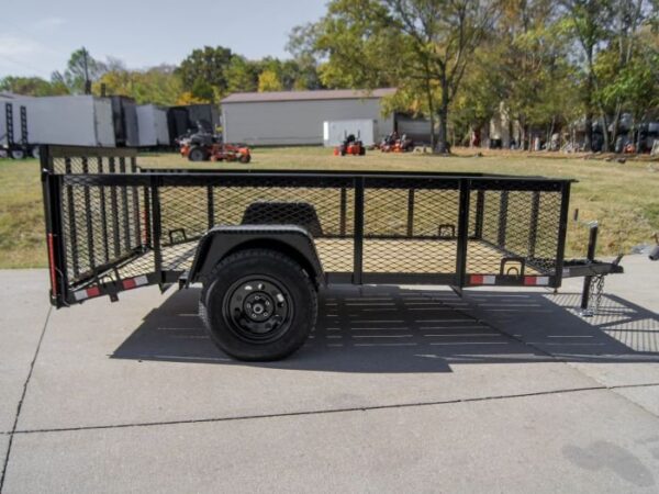 6.4x10 Dovetail Utility Trailer with 2ft Mesh Sides 3,500lb Axle - Image 3