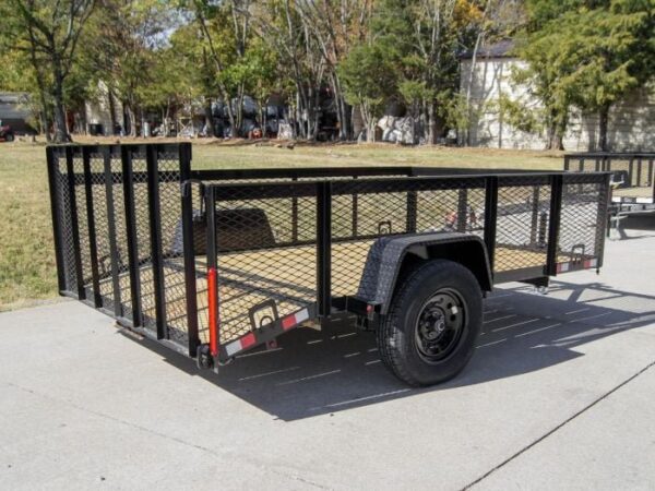 6.4x10 Dovetail Utility Trailer with 2ft Mesh Sides 3,500lb Axle - Image 4