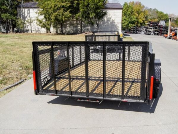 6.4x10 Dovetail Utility Trailer with 2ft Mesh Sides 3,500lb Axle - Image 5