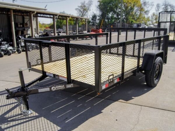 6.4x10 Dovetail Utility Trailer with 2ft Mesh Sides 3,500lb Axle - Image 8