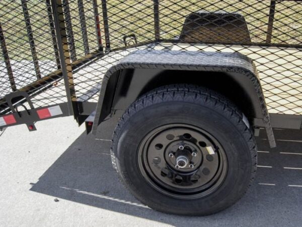 6.4x10 Dovetail Utility Trailer with 2ft Mesh Sides 3,500lb Axle - Image 13