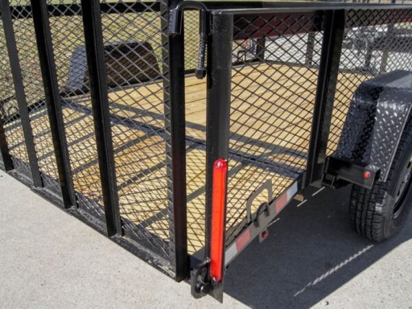 6.4x10 Dovetail Utility Trailer with 2ft Mesh Sides 3,500lb Axle - Image 14