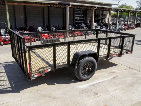 6.4x12 Dovetail Utility Trailer 2ft Mesh Side 3,500lb Axle - Image 6