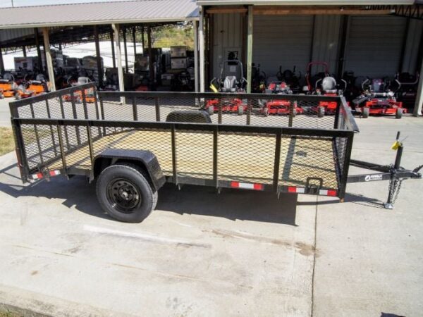 6.4x12 Dovetail Utility Trailer 2ft Mesh Side 3,500lb Axle - Image 7