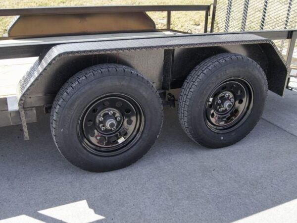 6.4x14 Dovetail Utility Trailer (2) 3500 Axles - Image 10