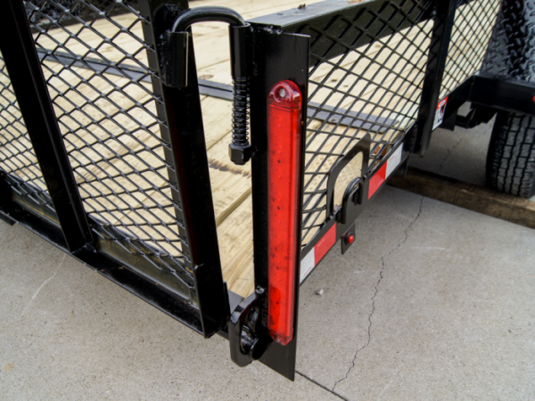 6.4x12 Dovetail Utility Trailer with 1ft Mesh Sides 3,500lb Axle - Image 5