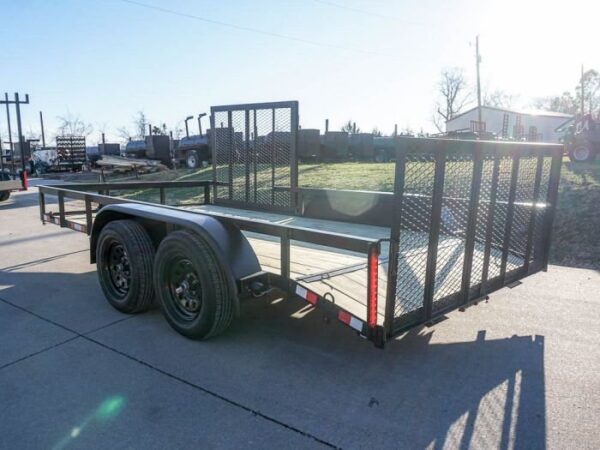 7x14 Dovetail Utility Trailer Side Gate (2) 3500lb Axles - Image 7