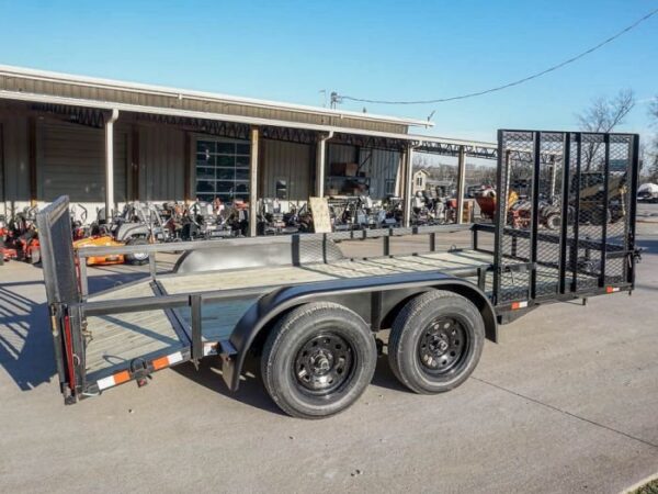 7x14 Dovetail Utility Trailer Side Gate (2) 3500lb Axles - Image 10