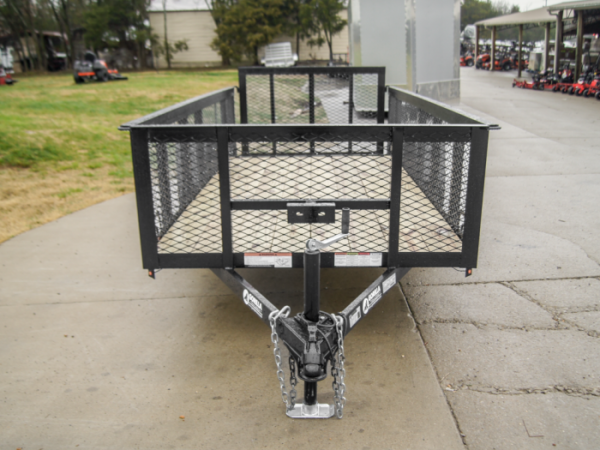 5x12 Dovetail Utility Trailer with 2ft Mesh Sides 3,500lb Axle - Image 2