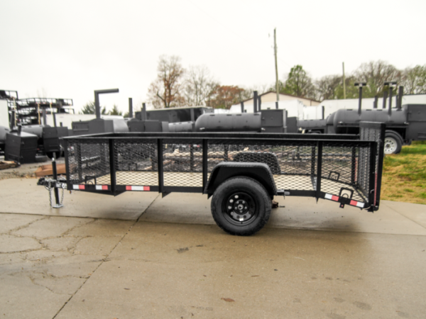 5x12 Dovetail Utility Trailer with 2ft Mesh Sides 3,500lb Axle - Image 3