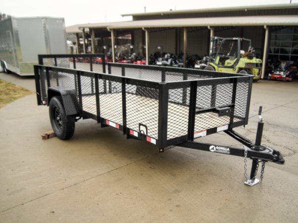 5x12 Dovetail Utility Trailer with 2ft Mesh Sides 3,500lb Axle - Image 7