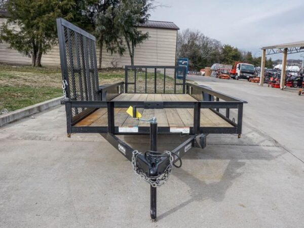 6.4x18 Dovetail Utility Trailer with Side Gate (2) 3,500lb Axle - Image 5