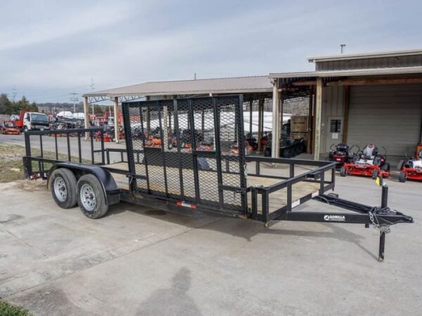 6.4x18 Dovetail Utility Trailer with Side Gate (2) 3,500lb Axle - Image 6