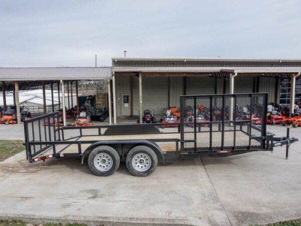 6.4x18 Dovetail Utility Trailer with Side Gate (2) 3,500lb Axle - Image 7