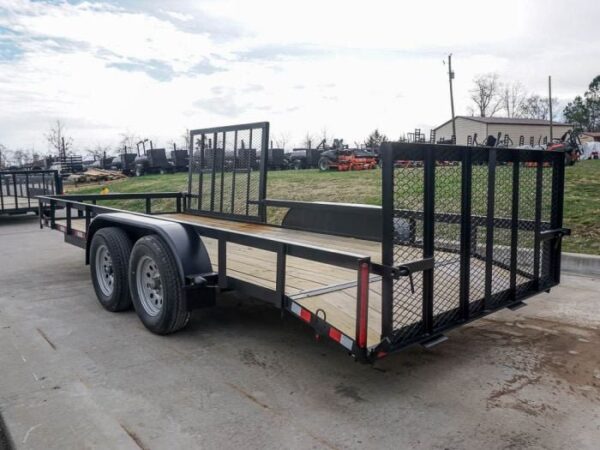 6.4x18 Dovetail Utility Trailer with Side Gate (2) 3,500lb Axle - Image 10