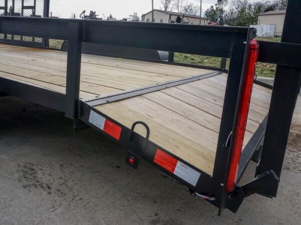 6.4x18 Dovetail Utility Trailer with Side Gate (2) 3,500lb Axle - Image 12