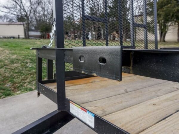 6.4x18 Dovetail Utility Trailer with Side Gate (2) 3,500lb Axle - Image 13