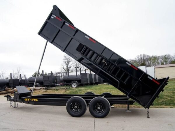 7x16 Telescopic Dump Trailer with 3ft Sides (2) 7K Axles - Image 23