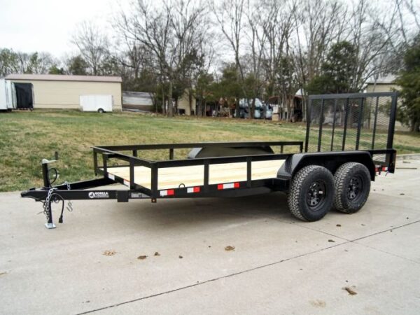 6.4x14 Straight Deck Off Road ATV/UTV Utility Trailer (2) 3,500lb Axles