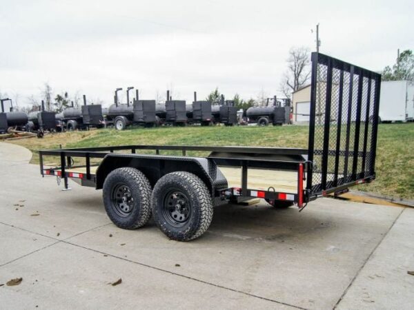 6.4x14 Straight Deck Off Road ATV/UTV Utility Trailer (2) 3,500lb Axles - Image 4