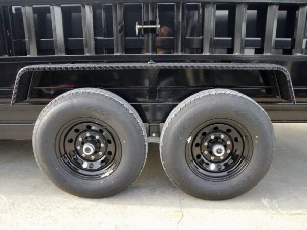 7x16 Gooseneck Telescopic Dump Trailer with 2ft Sides (2) 7K Axles - Image 20