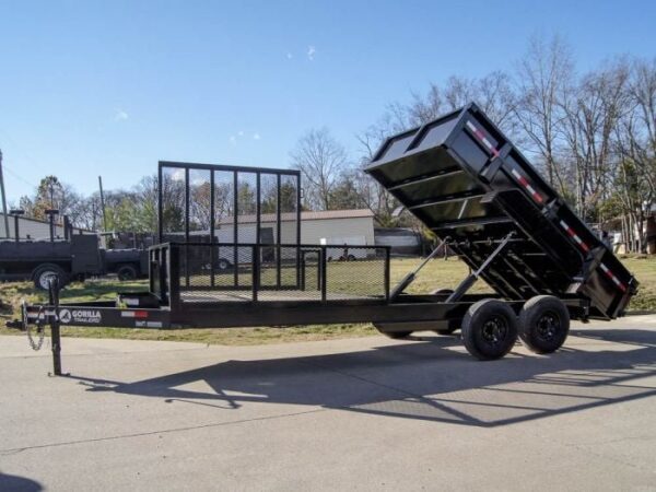 7x20 Hybrid Utility Dump Trailer 2ft Sides with Box (2) 7K Axles