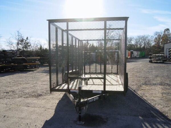 6.4x16 Straight Deck Utility Trailer 6ft Mesh Sides (2) 3,500lb Axles - Image 3