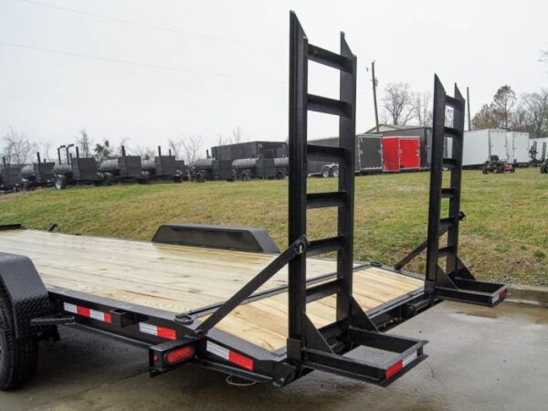 7x22 IBEAM Equipment Trailer (2) 7K Axles Stand-Up Ramps - Image 3