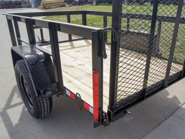 5x8 Straight Deck Utility Trailer with 2ft Side Rails 3500lb Axle - Image 14