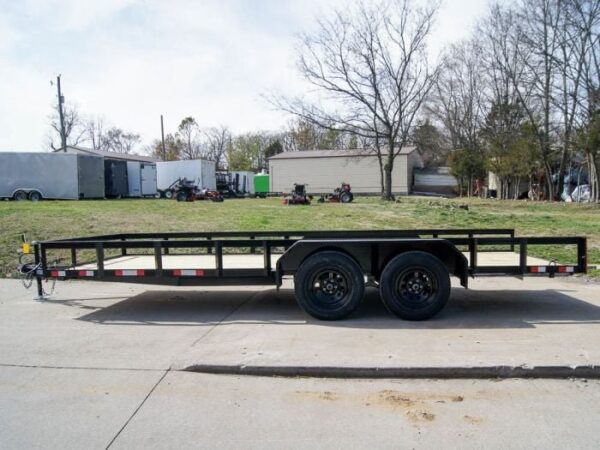 7x18 Straight Deck Utility Trailer (2) 3,500lb Axles - No Gate - Image 3