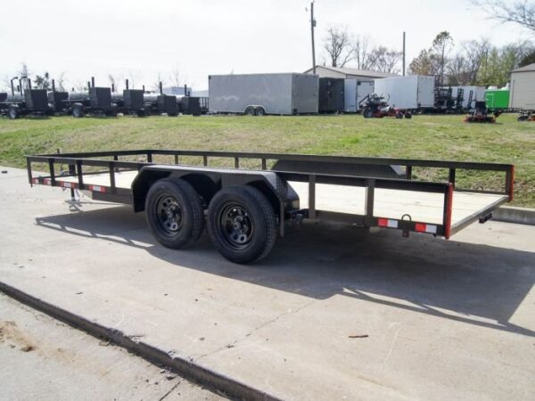 7x18 Straight Deck Utility Trailer (2) 3,500lb Axles - No Gate - Image 4