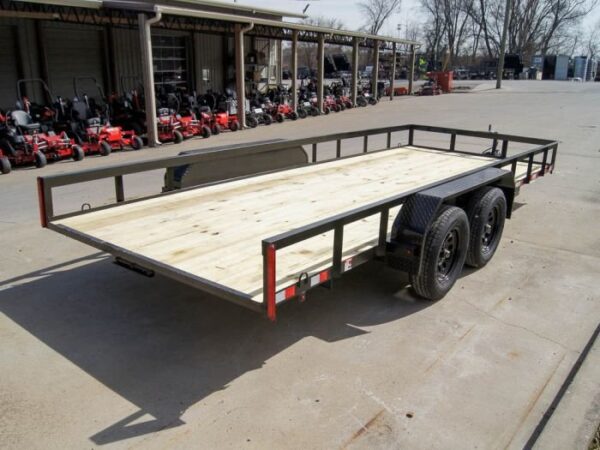 7x18 Straight Deck Utility Trailer (2) 3,500lb Axles - No Gate - Image 6